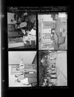 Police Department Day Room; Children Crossing the Street (4 Negatives) 1950s, undated [Sleeve 41, Folder k, Box 21]